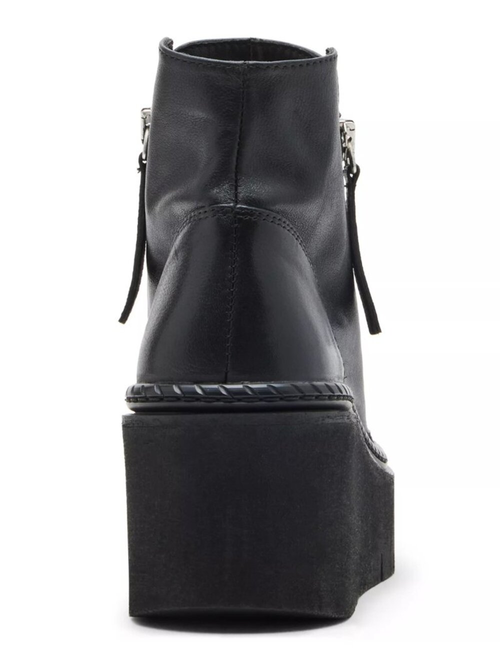 Steve Madden Drift Leather Platform Moto Boots Black Size 7 NWT - Picture 3 of 6